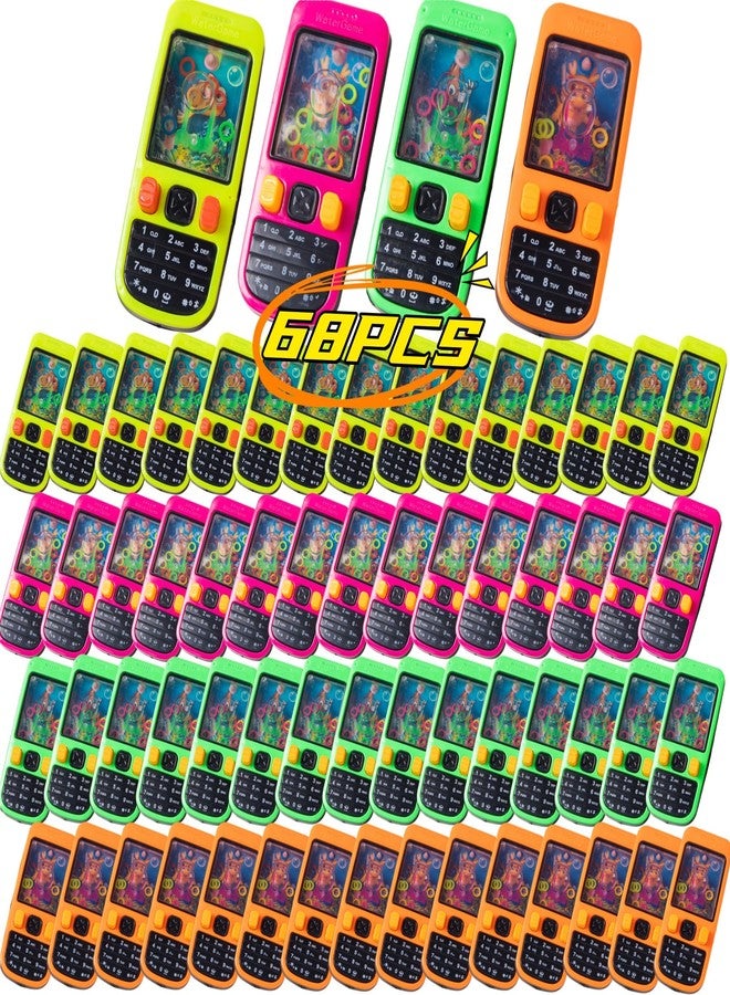 Nbguigdstr 68 Pcs Handheld Water Ring Games-Prize Treasure Box Toys,Birthday Return Gifts Party Favors,Valentine Day Gifts,Goodie Bag Stuffers,Pinata Stuffers for Kids Classroom Students Rewards Bulk - Image 1